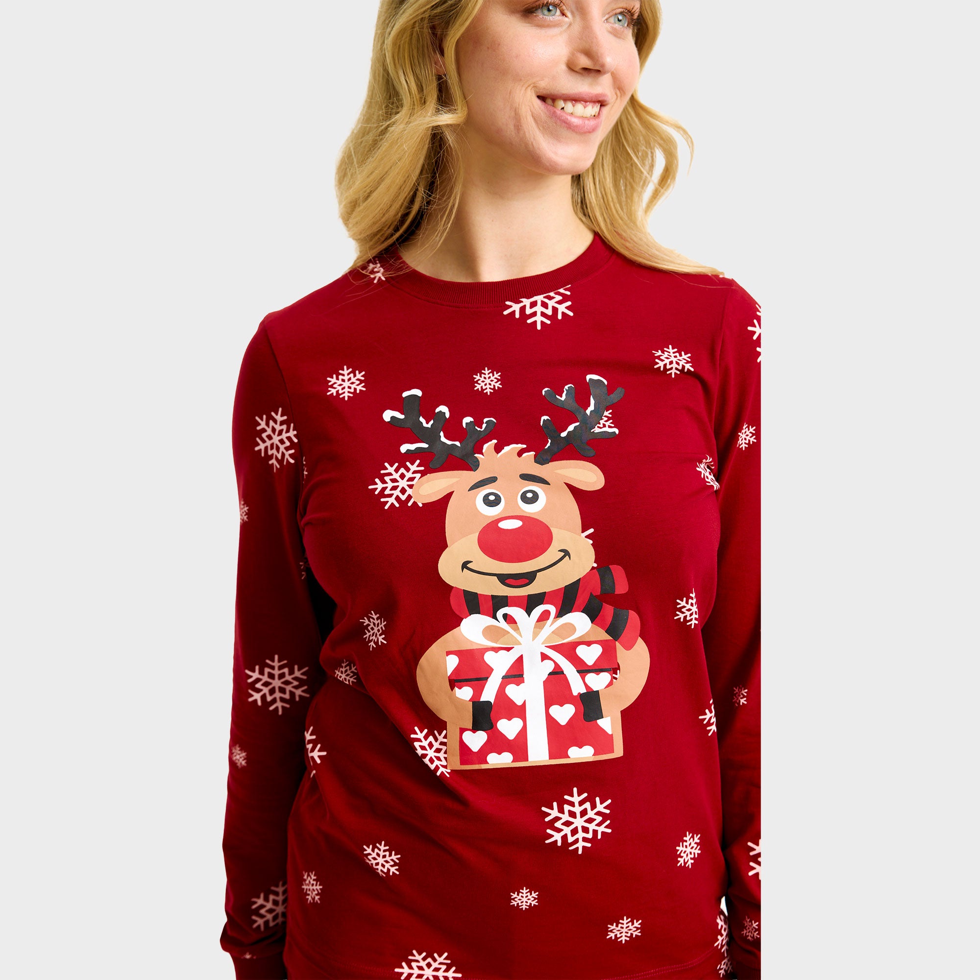 Rudolfs Cute Pyjamas Rød - Dame.
